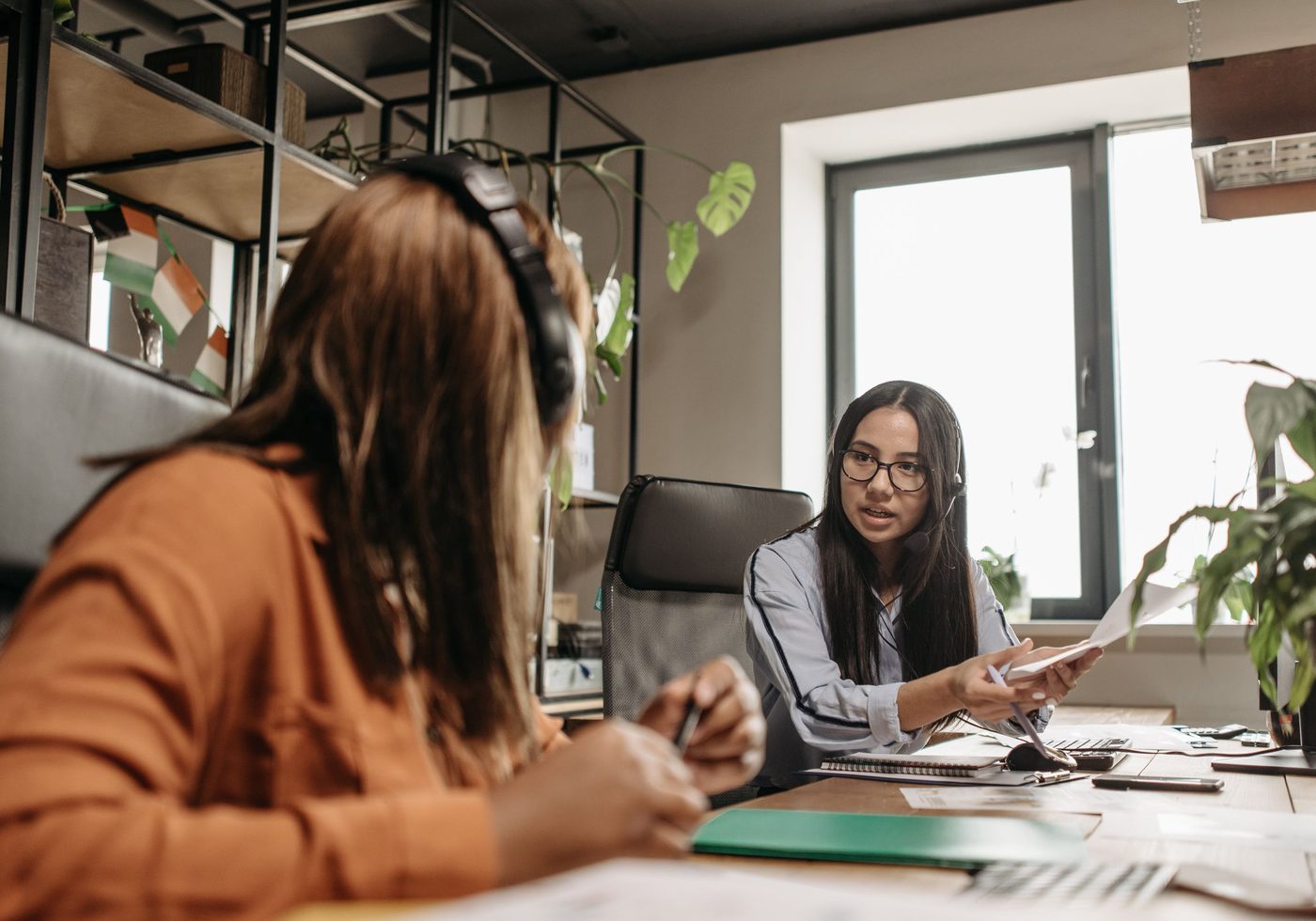 Accountants at work in a practice
