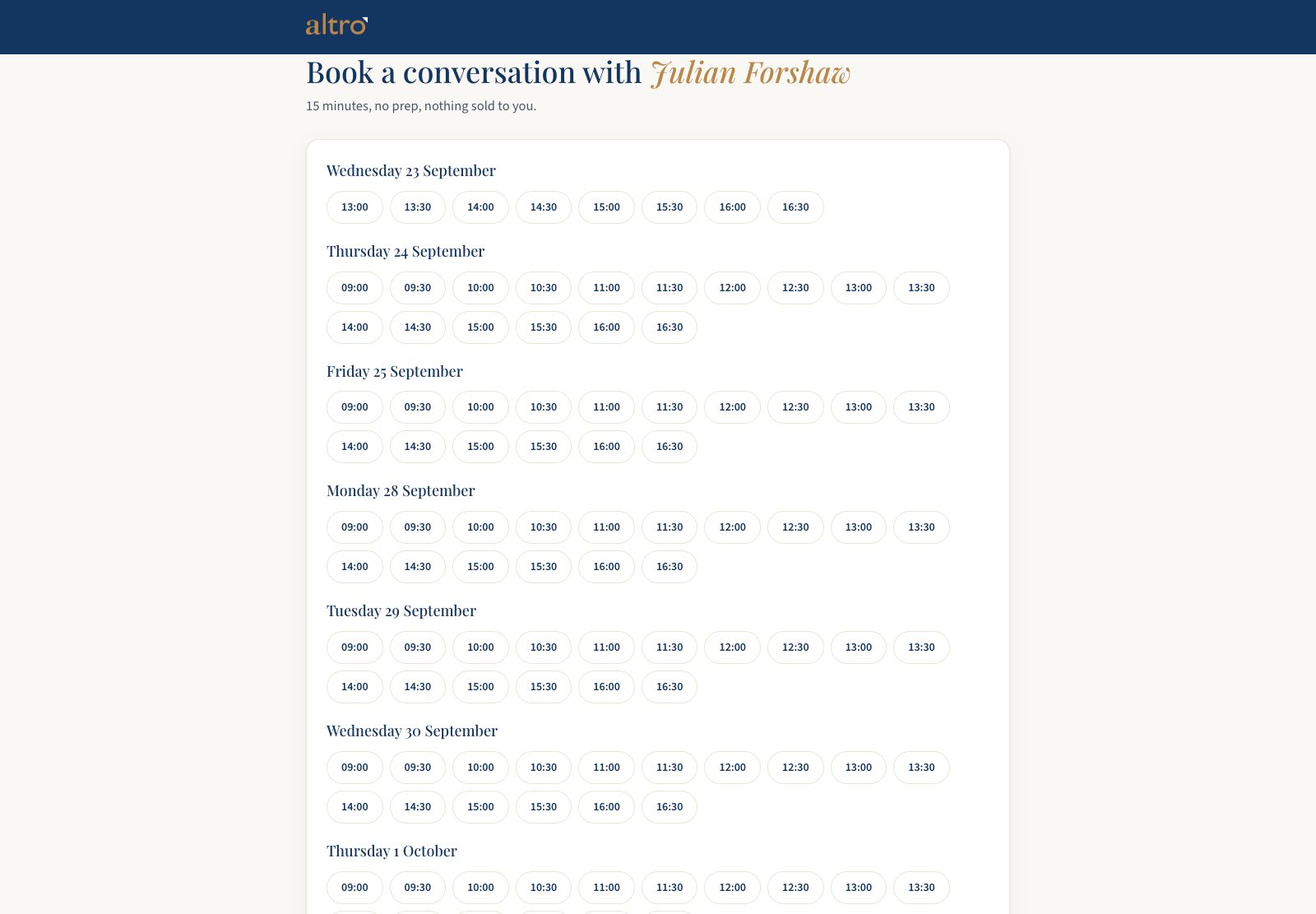 Booking a conversation with the Equity & General team